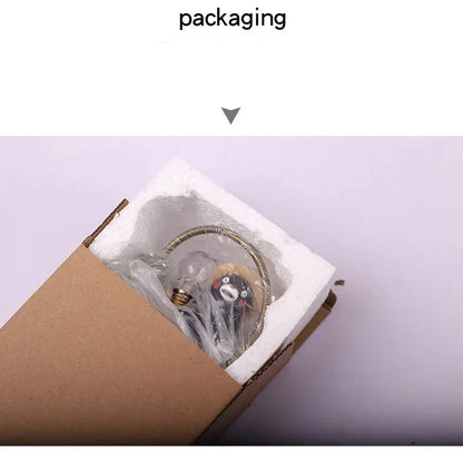 Mini lampe de nuit LED en résine en forme de chat