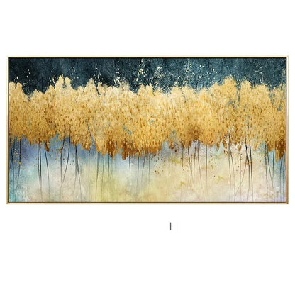 Golden Coins Tree Wall Canvas Art