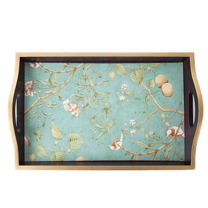 Retro Flower And Bird Tray