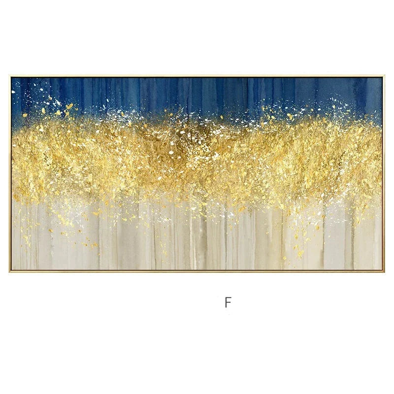 Golden Coins Tree Wall Canvas Art