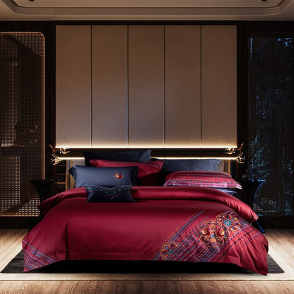 Clennet Regal Embroidery Luxury Egyptian Cotton Bedding Set