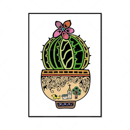 Boho Botanical Elegance Canvas Wall Art