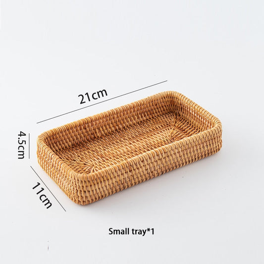 Handwoven Rattan Serving Tray