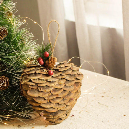 Heart Pine Cones & Berries Christmas Tree Decor