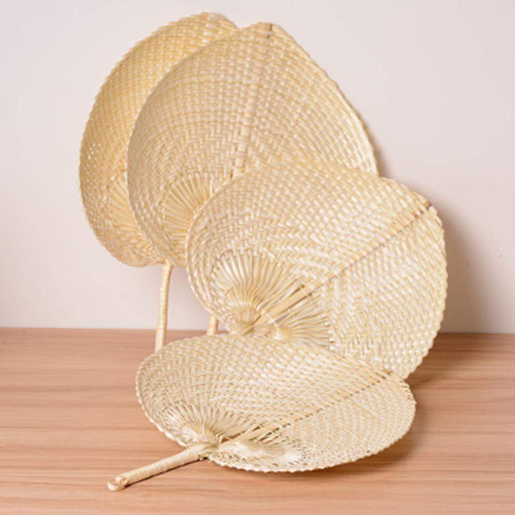 Heart Shaped Bamboo Woven Fan