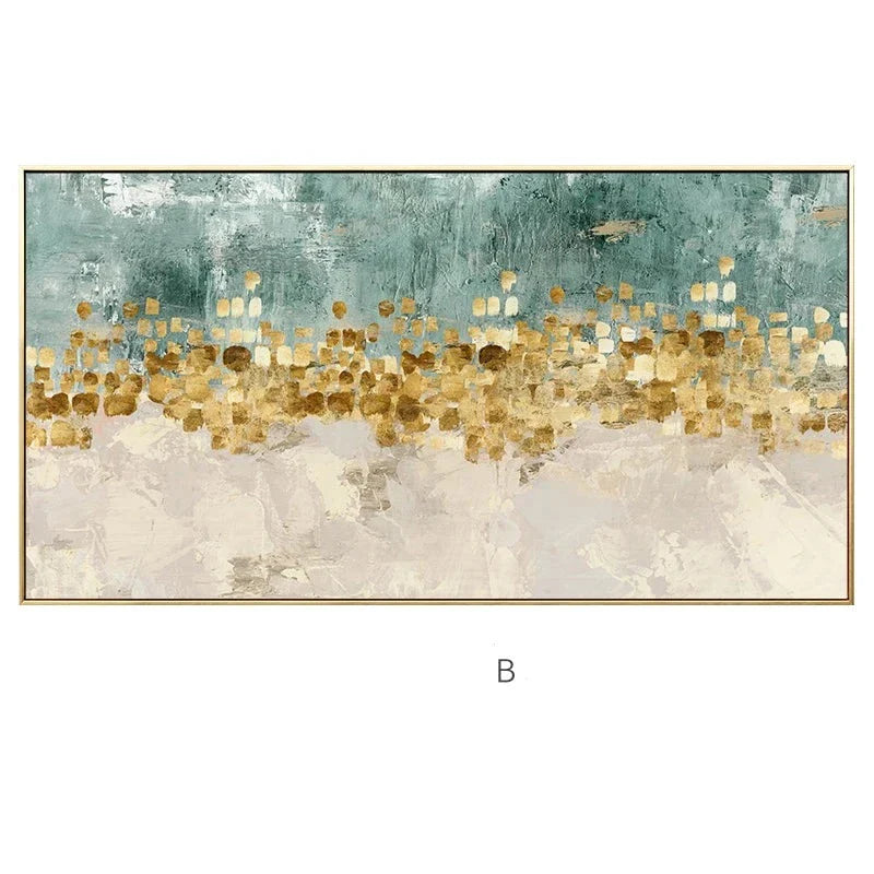 Golden Coins Tree Wall Canvas Art