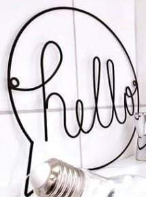 Hello Sign Wall Art