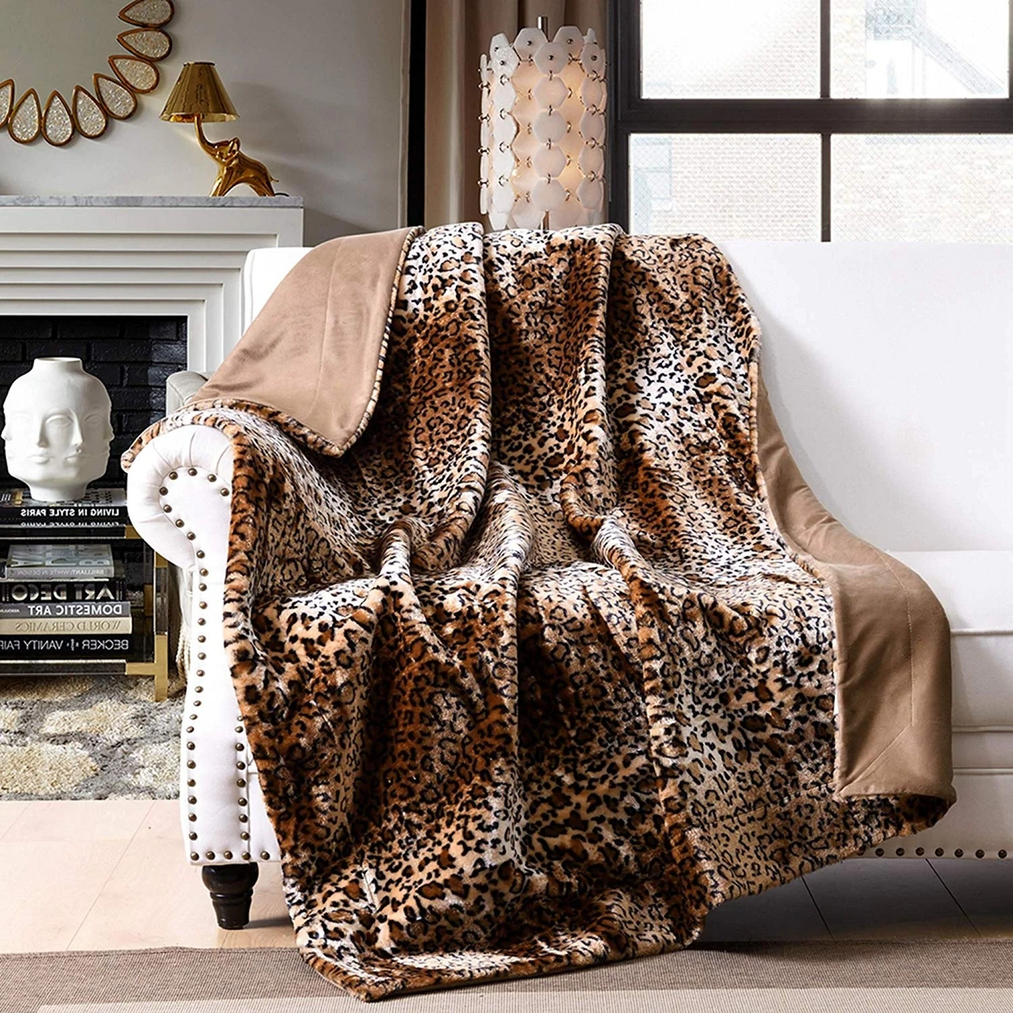 Leopard Print Throw Blanket