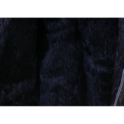 Denim Removable Fur Collar Jacket