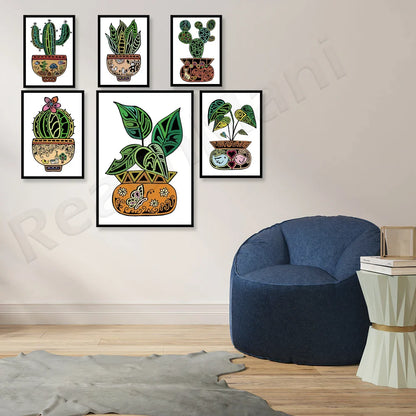 Boho Botanical Elegance Canvas Wall Art