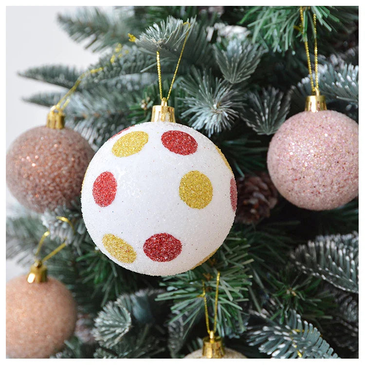 White and Gold Christmas Tree Ornaments