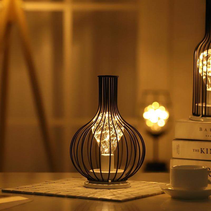 Hollow Out Wine Decanter Shaped LED Lamp