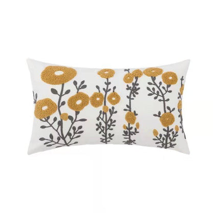 Spring Joy Embroidered Cushion Covers boho floral