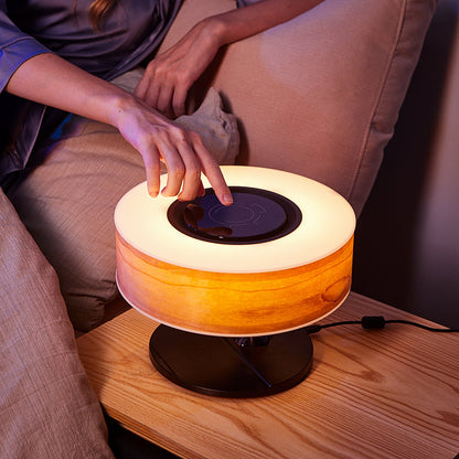 Horizon Bedside Lamp (Cherry Wood)