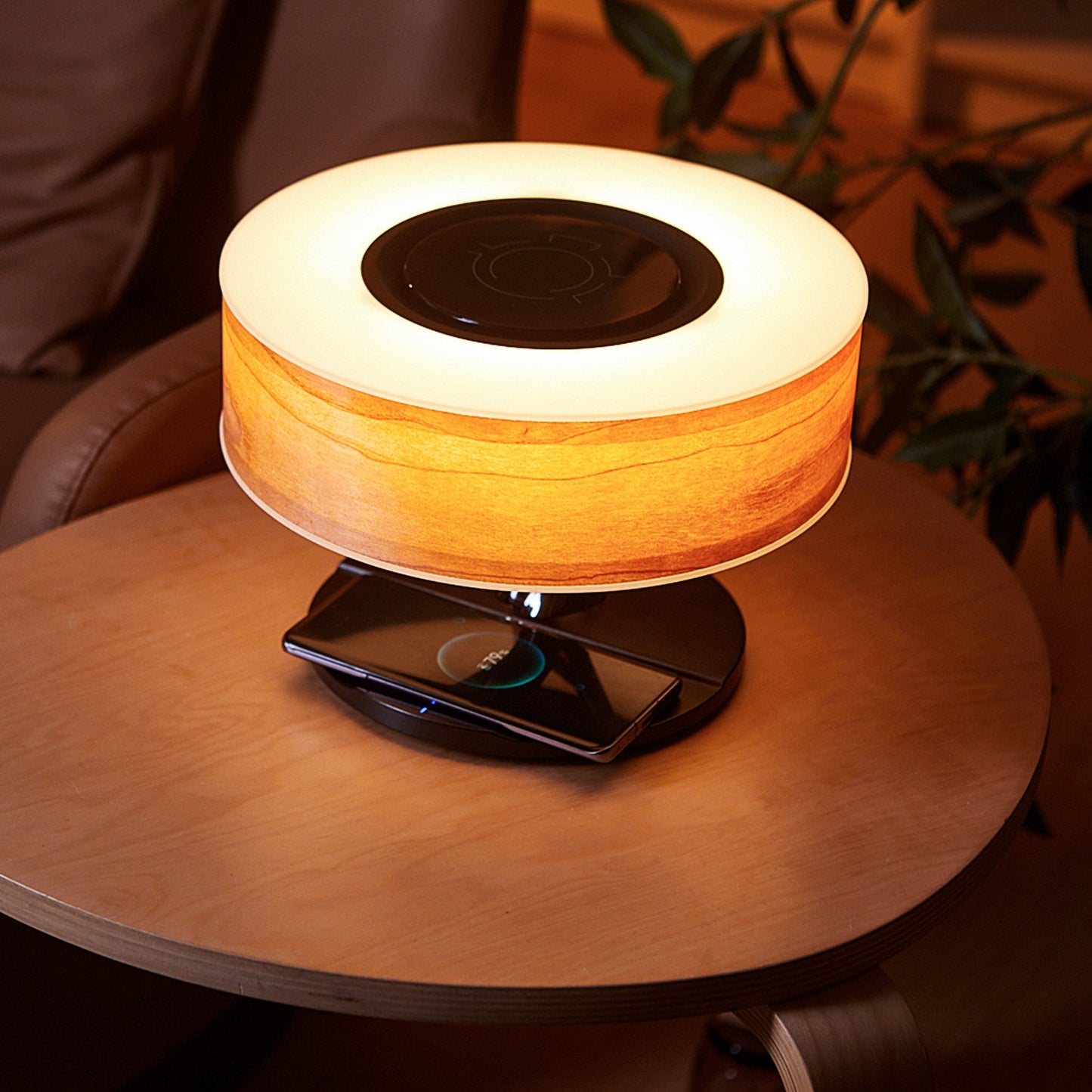 Horizon Bedside Lamp (Cherry Wood)
