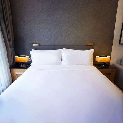 Horizon Bedside Lamp (Cherry Wood)