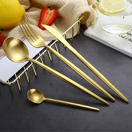 Arya Gold Cutlery Set 40OFF Color_Gold flatware flatware set
