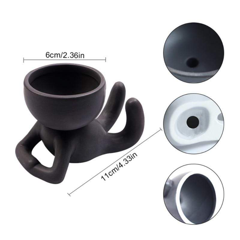 humanoid ceramic flower pot Humanoid Ceramic Flower Pot – BAJE HOME