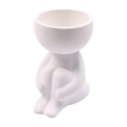 Humanoid Ceramic Flower Pot