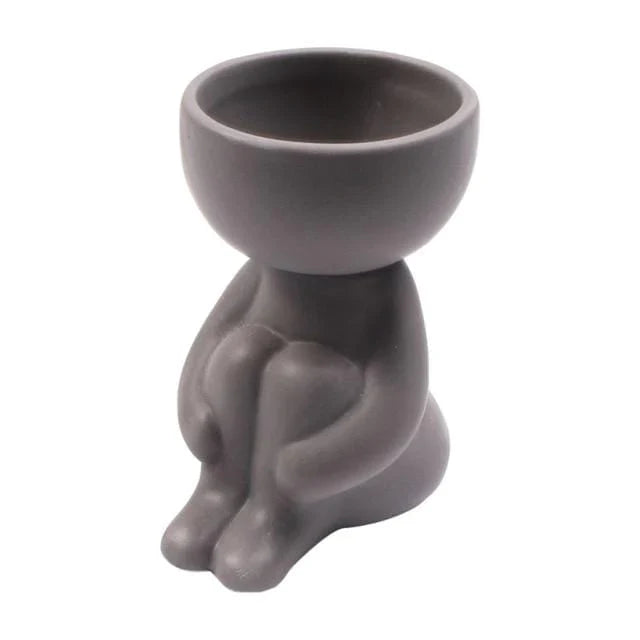 Humanoid Ceramic Flower Pot