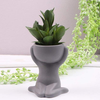 Humanoid Ceramic Flower Pot