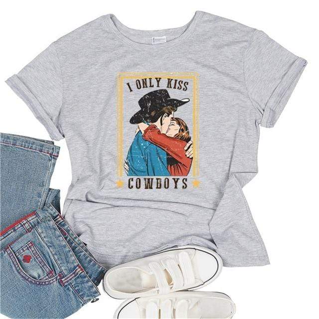 I Only Kiss Cowboys Graphic Tee