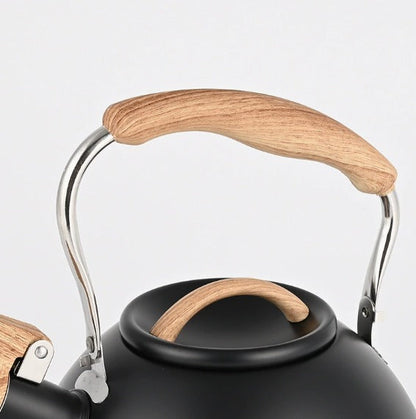 Polished Steel Whistling Kettle