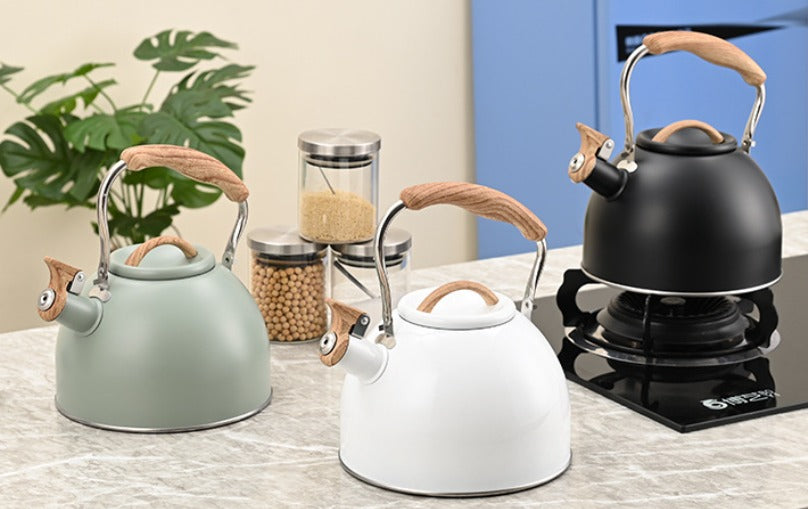 Polished Steel Whistling Kettle
