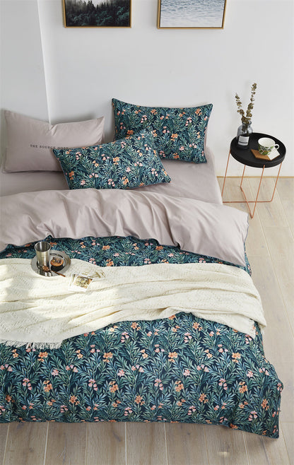 Ebba Floral Ultra Soft Egyptian Cotton Bedding Set