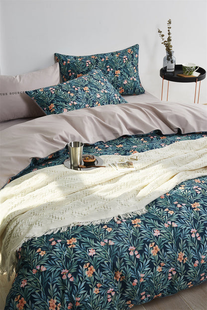Ebba Floral Ultra Soft Egyptian Cotton Bedding Set