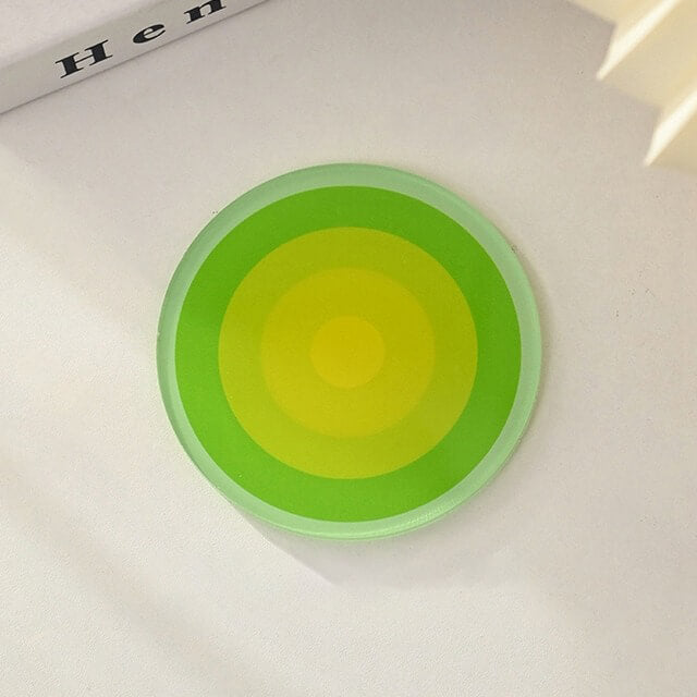 Round Gradient Acrylic Coaster organizer tray
