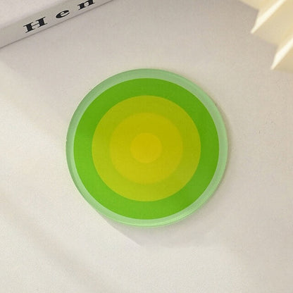 Round Gradient Acrylic Coaster organizer tray