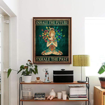 Inhale The Future - Exhale The Past Canvas Wall Art