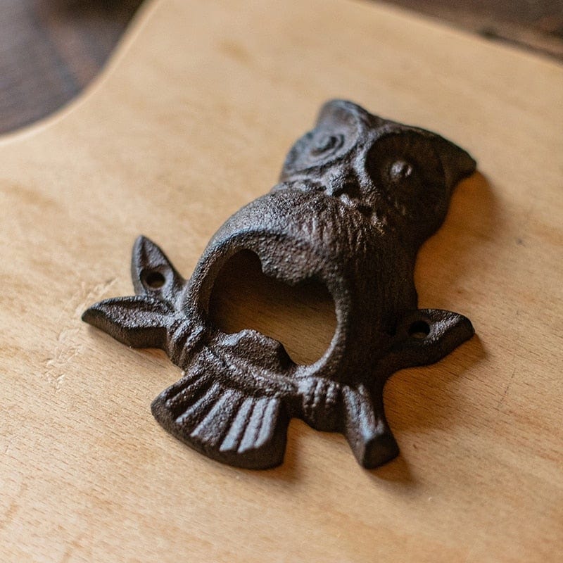 Iron Owl Beer Bottle Opener