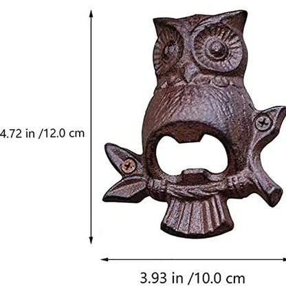 Iron Owl Beer Bottle Opener