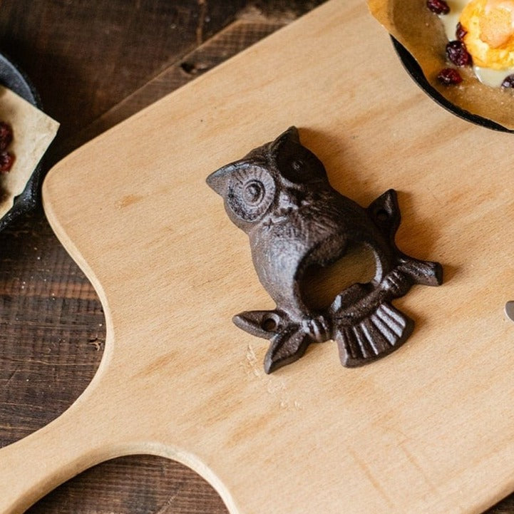 Iron Owl Beer Bottle Opener