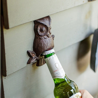 Iron Owl Beer Bottle Opener