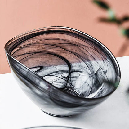 Irregular Glass Salad Bowl