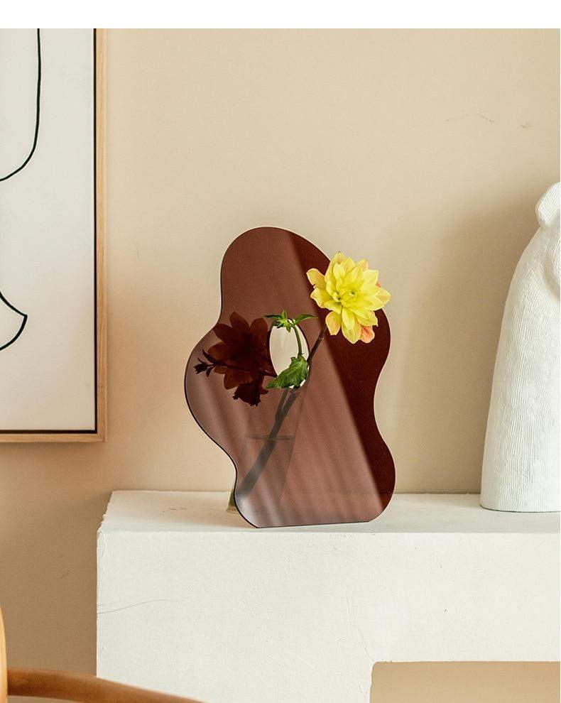 Irregular Wave Vase Mirror