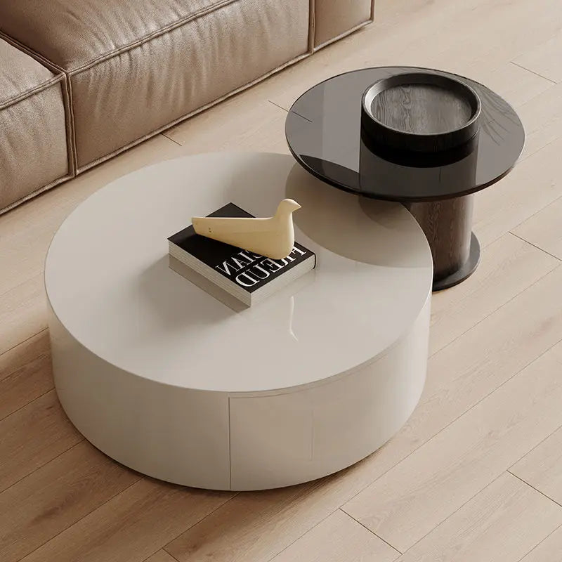 Simplistic Round Coffe Table Set