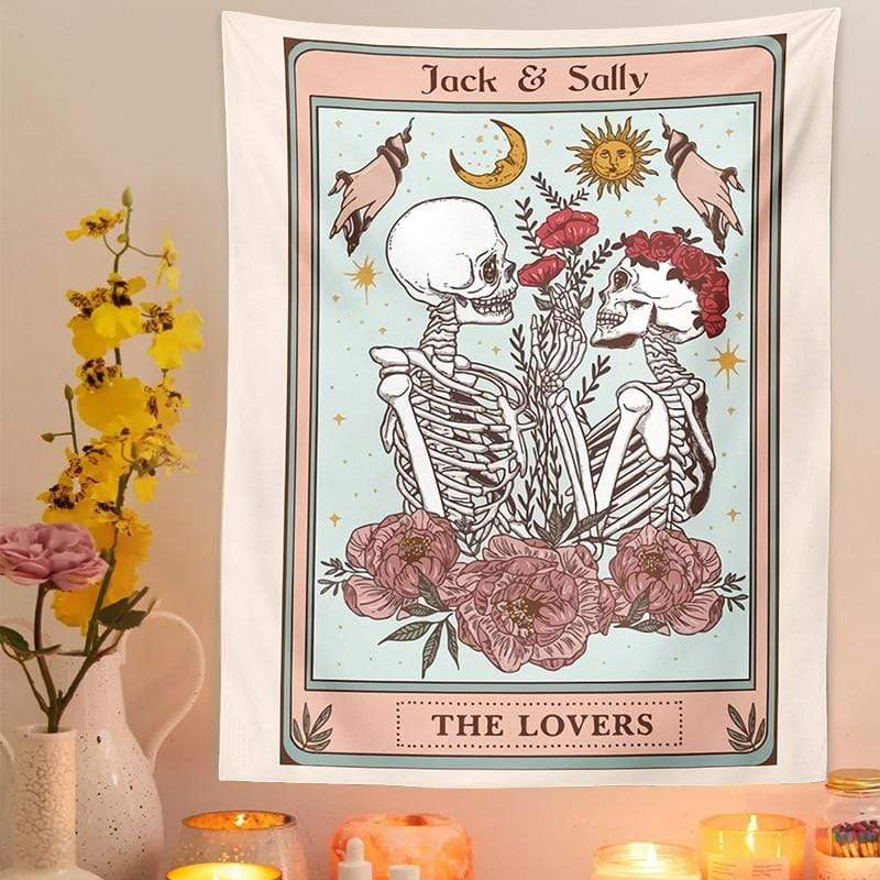 Jack & Sally - The Lovers Tarot Tapesty