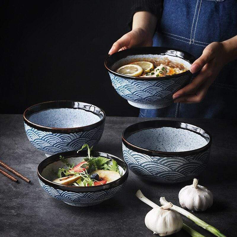 Japanese Waves Dinnerware Set