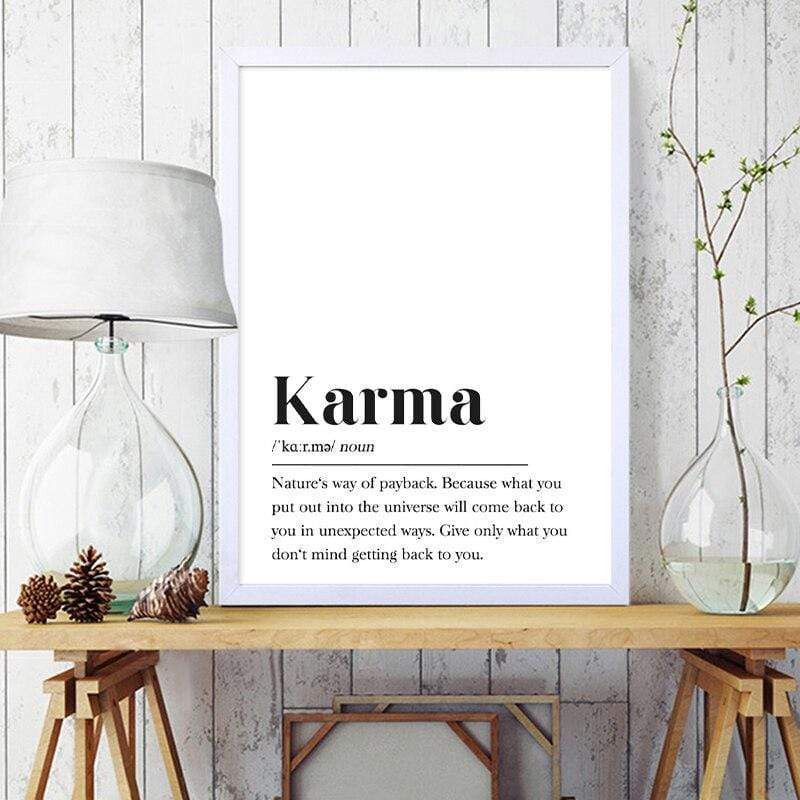 Karma Wall Art Canvas