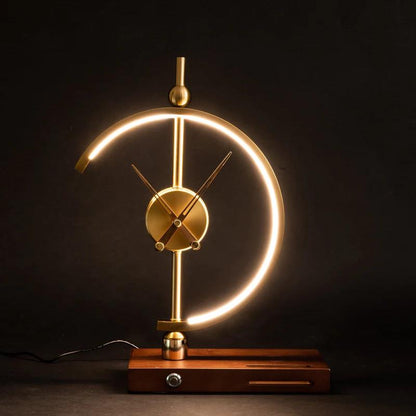 Clock Wireless Charging Lamp