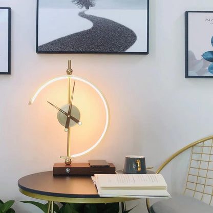 Clock Wireless Charging Lamp