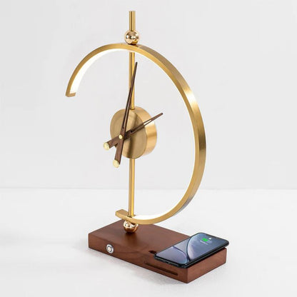 Clock Wireless Charging Lamp
