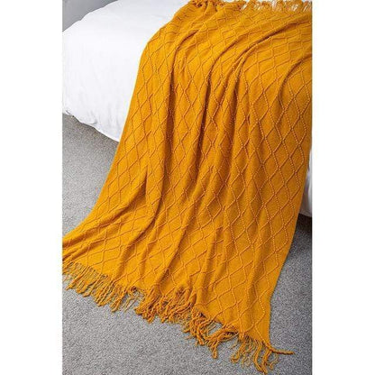 Knitted Spring Blankets Blankets & Throws