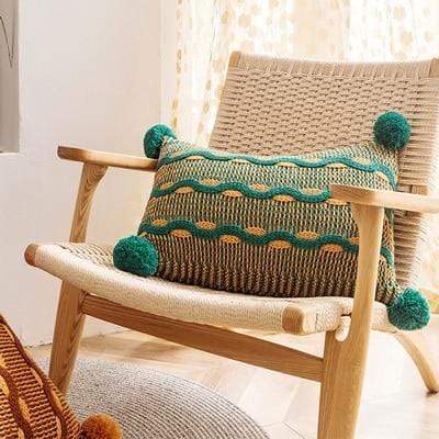 Knitted Wave Cushion Cover