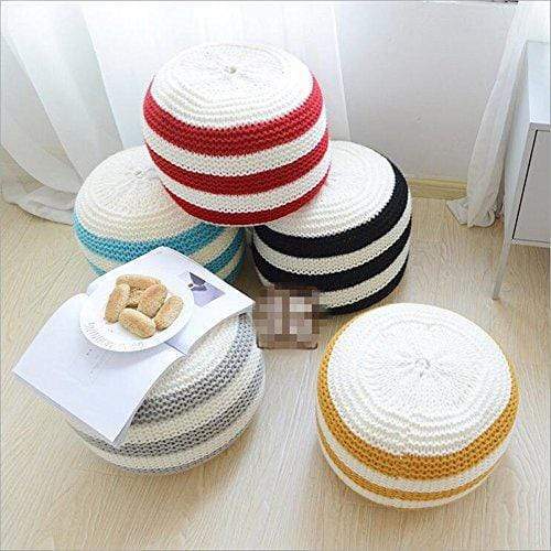 Knitted Woolen Pouf