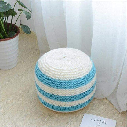 Knitted Woolen Pouf